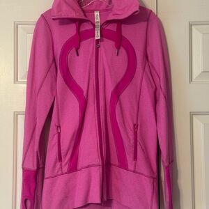Lululemon Athletica Pink Ski Jacket High Collar Performance